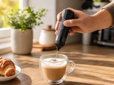 ☕ Mini Fouet Électrique Mousseur à Lait Portable