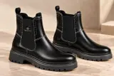 GANT – Chelsea Boots Femme en Cuir Noir