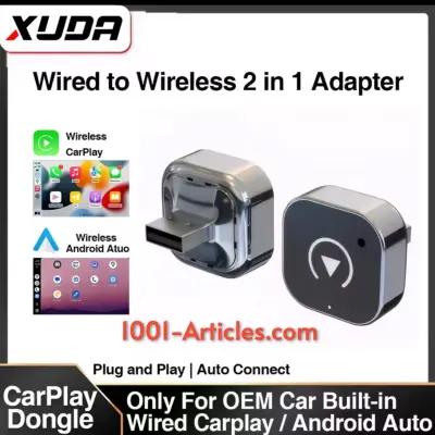 Mini Adaptateur XUDA CarPlay - Android Auto, sans fil