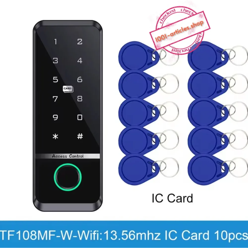 Clavier / Panneau de control d'accès - empreinte digitale - RFID - WiFi Tuya Smart.