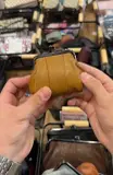 Porte-monnaie Cuir Format Poche, Fermoir Vintage