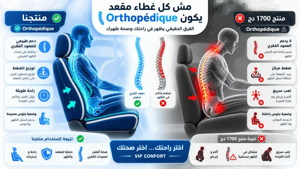 وسادة مقعد السيارة المبطنة جد مريحة orthopédique