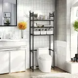 Étagère de Rangement Moderne sur Pied pour Toilettes 3 Tier – رف تخزين المرحاض