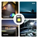 Mini Lampe LED COB Rechargeable USB – 3 Modes, Magnétique & Décapsuleur