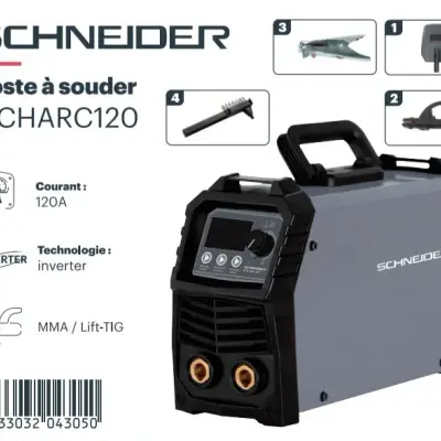 Post a souder Schneider 120a mma lire tig