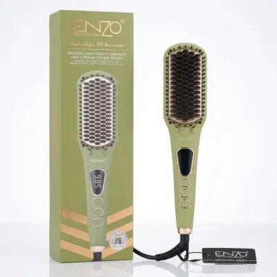 ENZO Brosse Chauffante Lissante Céramique Technologie 3D EN-4105M