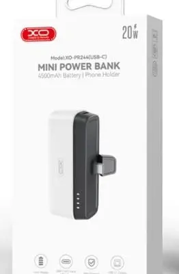 Xo powerbank pr244 5000mah Port typec 18w