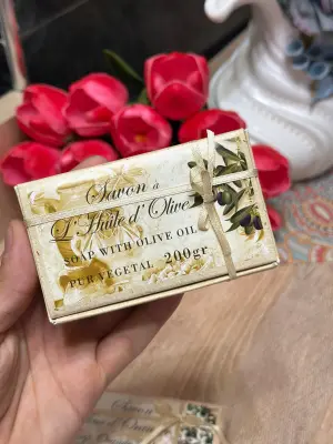 🫒 Savon Naturel à l'Huile d'Olive & Fleur d'Oranger – 200gr