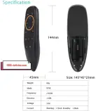 Télécommande G10S vocale, universelle, 2.4G, sans fil, IR Air Mouse