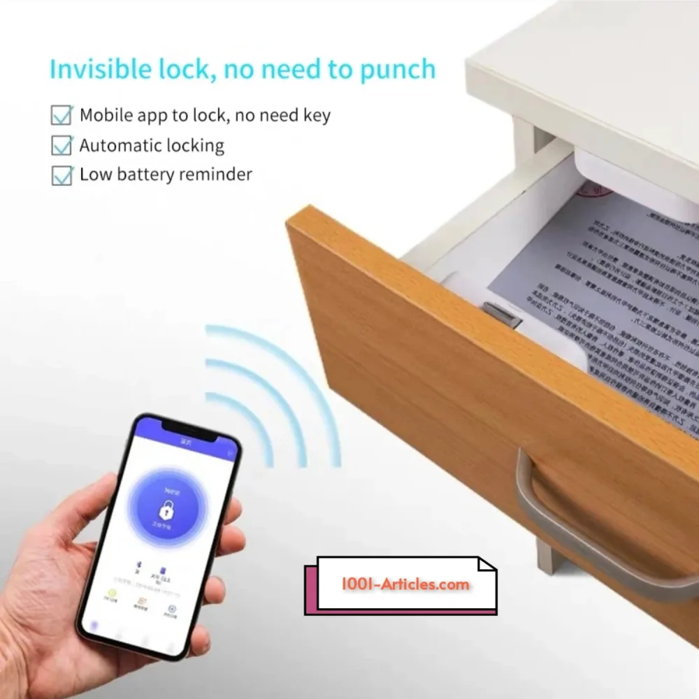 Serrure intelligente sans fil Tuya - Bluetooth, invisible