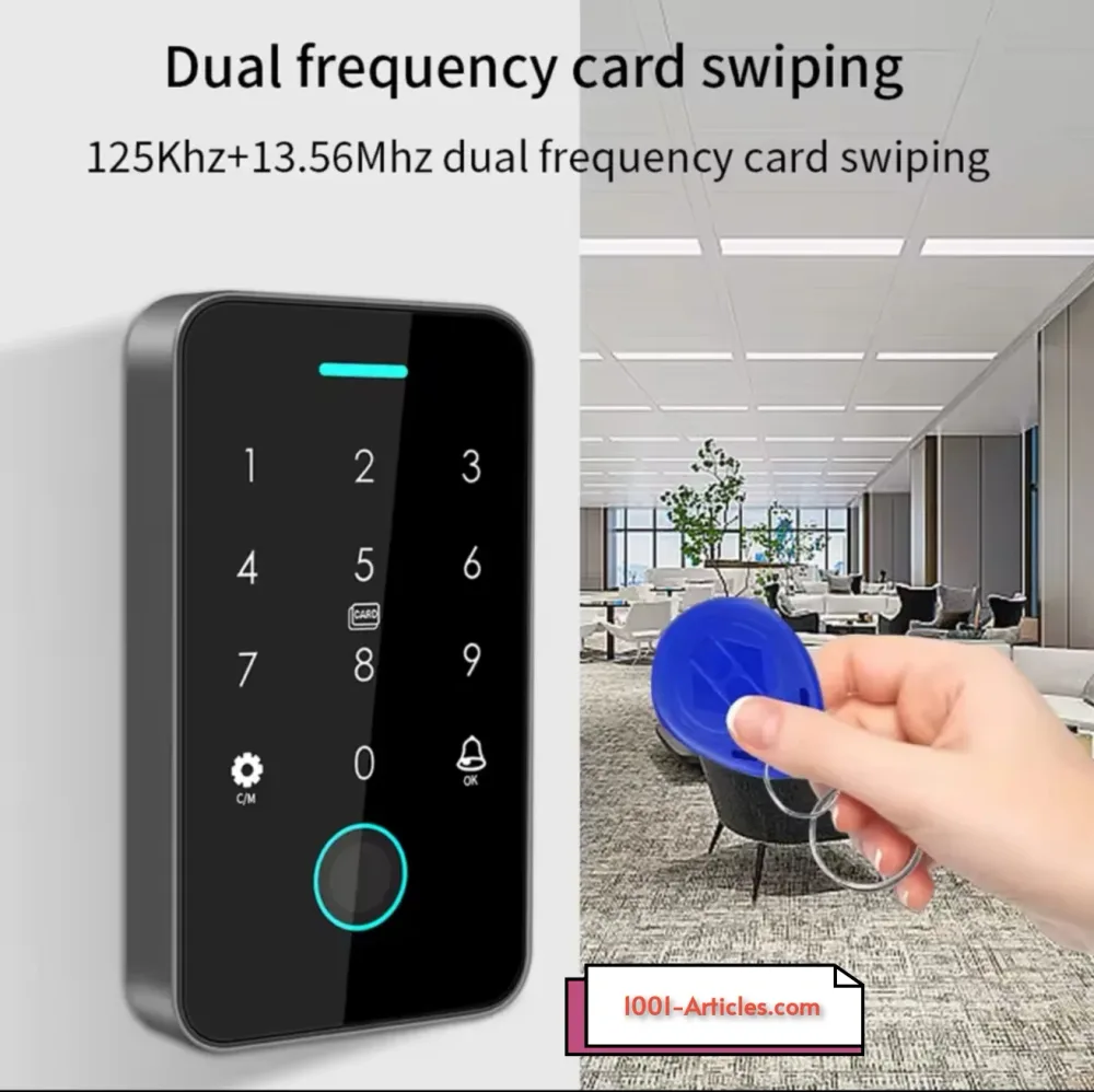 Clavier / Panneau de control d'accès - Double RFID - NFC - Tuya Smart.