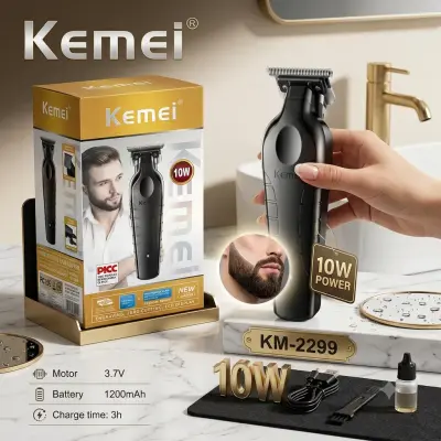 Tondeuse Kemei 10 W ماكينة الحلاقة والتنعيم الاحترافية كيمي