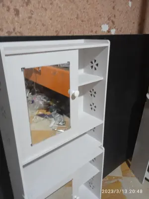 Mirror Cabinet with Open Side Shelves CNC File