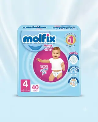Molfix حفاظة كلوت 4-40