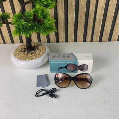 Lunettes de soleil intelligentes ecouteurs sans fil Bluetooth, appels mains libres - نظارات شمسية ذكيةو سماعات رأس لاسلكية بتقنية البلوتوث