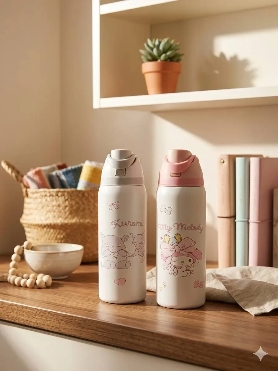 Bouteille Isotherme Sanrio – Collection Kuromi, My Melody & Cinnamoroll