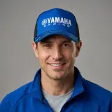 Casquette Yamaha Racing Bleu et Noire avec Filet Respirant Unisexe – قبعة رياضية جودة عالية