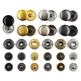 Bouton Pression Metal Simple (Q:1000PCS)