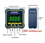 Inclinomètre numérique, base magnétique, mesure d'angles et pentes, écran LCD