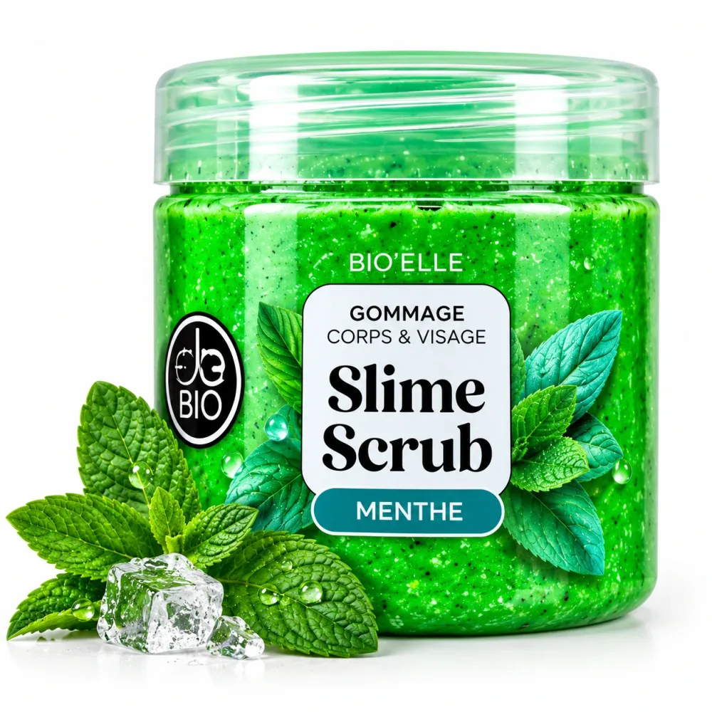 BIO BELLE Slime Scrub Gommage – Exfoliant pour le corps & Visage 400g