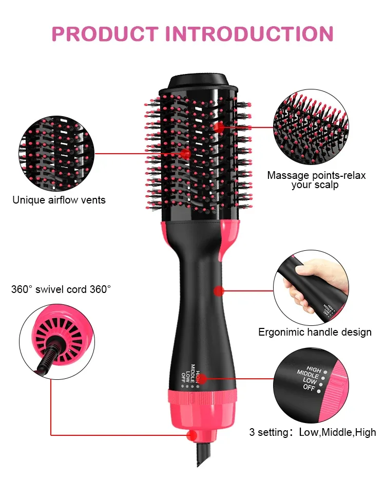 Brosse Saufflante ENZO EN-4118 Protein - Keratin hair Straightening Treatement 1000W
