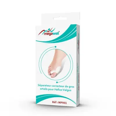 Megawell MP001 SÉPARATEUR CORRECTEUR DE GROS ORTEILS pour hallux valgus