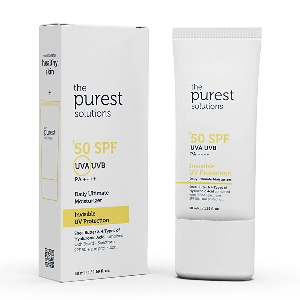 Crème hydratante quotidienne intense à protection UV invisible The Purest Solutions SPF 50+