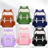 Sac à Dos Scolaire Style Kawaii Grand Volume Tissu Imperméable Vert SACKDS08VT - حقيبة مدرسية بتصميم كاوايي
