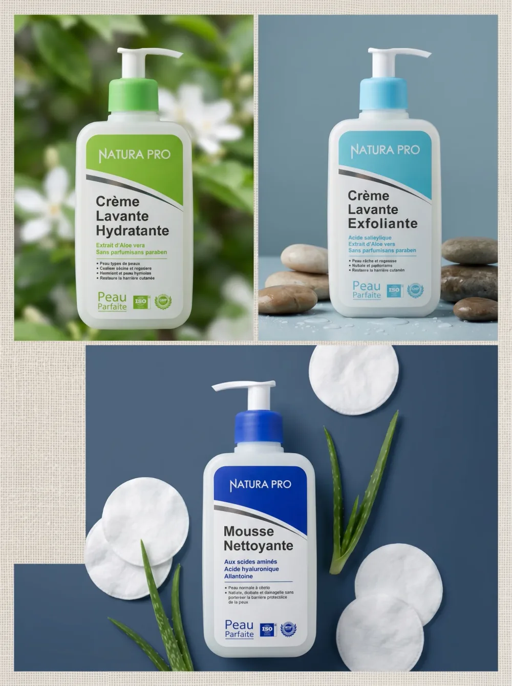 كريم غسول مقشر "Crème Lavante Exfoliante" من "Natura Pro"