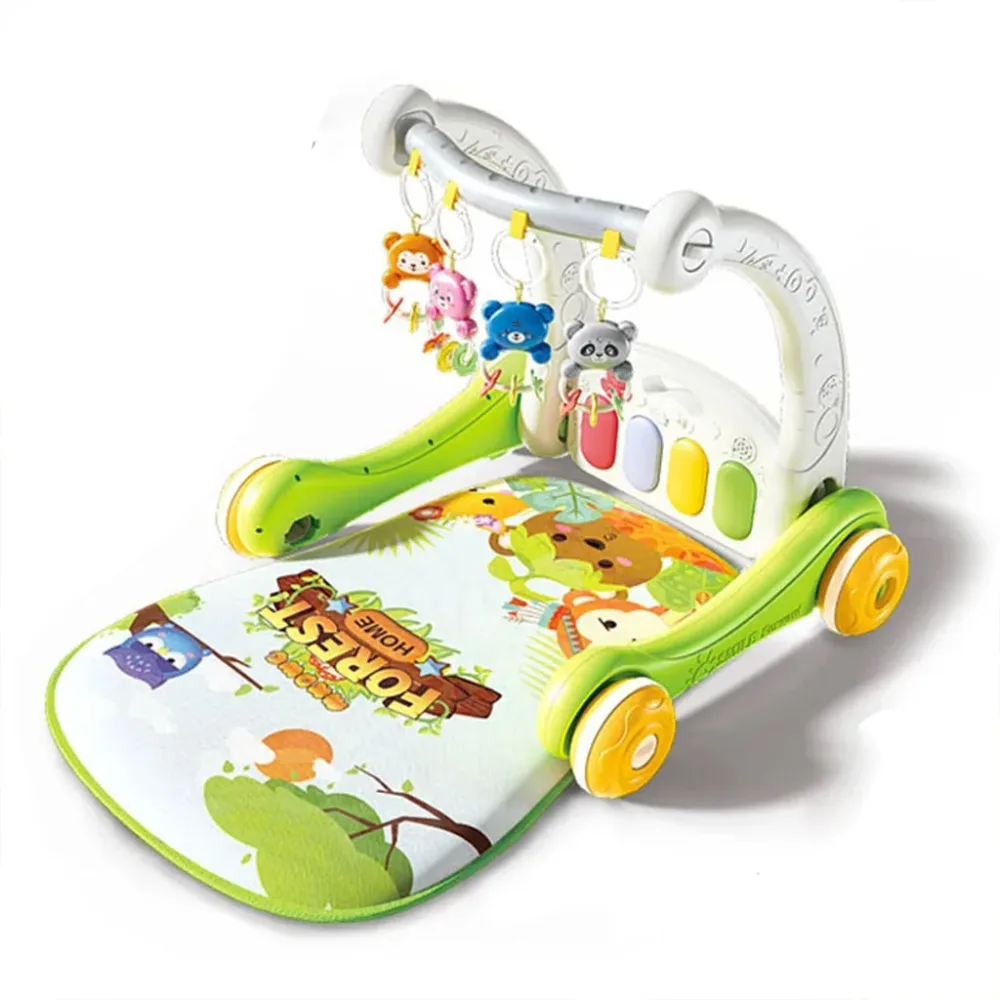 Tapis de marche 2 en 1 pour enfants avec jouets pour bébés – بساط ألعاب ومشاية للأطفال