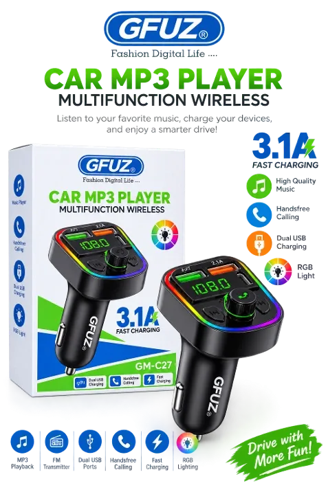 CAR MP3 PLAYER Multifunction Wirless