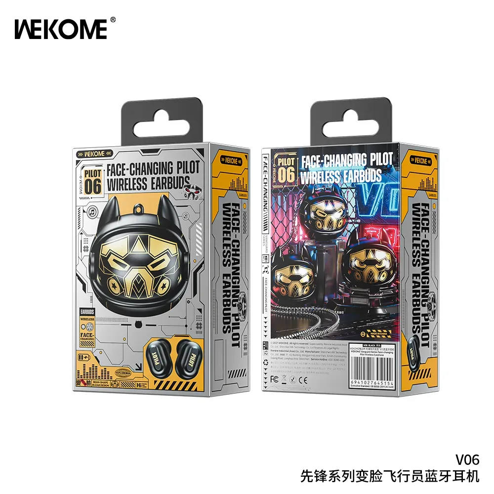 WEKOME Pilot06 TWS – Écouteurs Bluetooth 5.3, Autonomie 5H, Boîtier Type-C