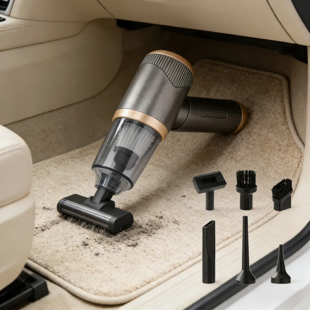 Aspirateur Sans Fil Portatif 4en1 Pour Voiture et Maison Suction 5000Pa - مكنسة لاسلكية محمولة للسيارة والمنزل 4 في 1