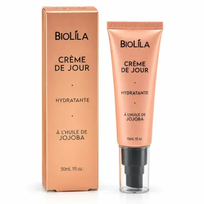 BIOLILA Crème de Jour Hydratante à l’Huile de Jojoba 50 ml