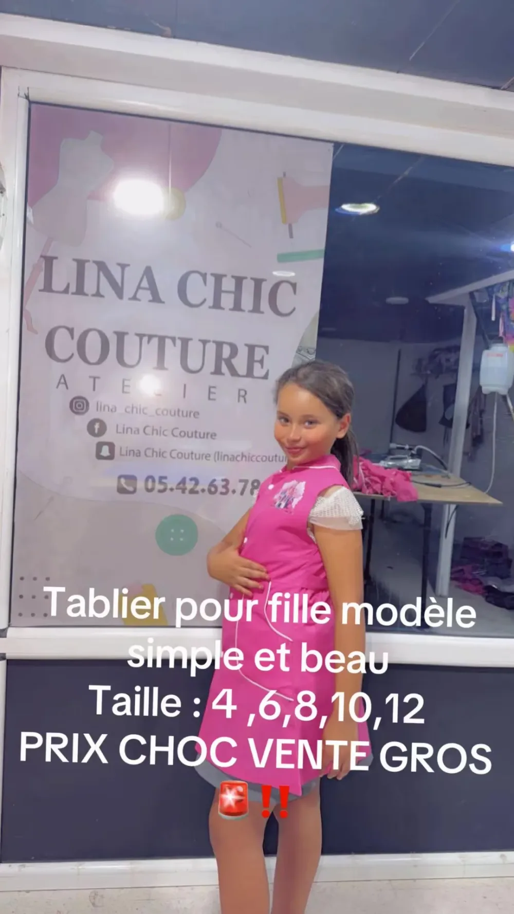 Tablier pour enfant fille