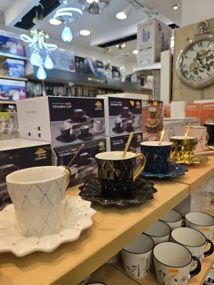 Tasses en Céramique "Simple Fashion" avec Soucoupe – 180ml