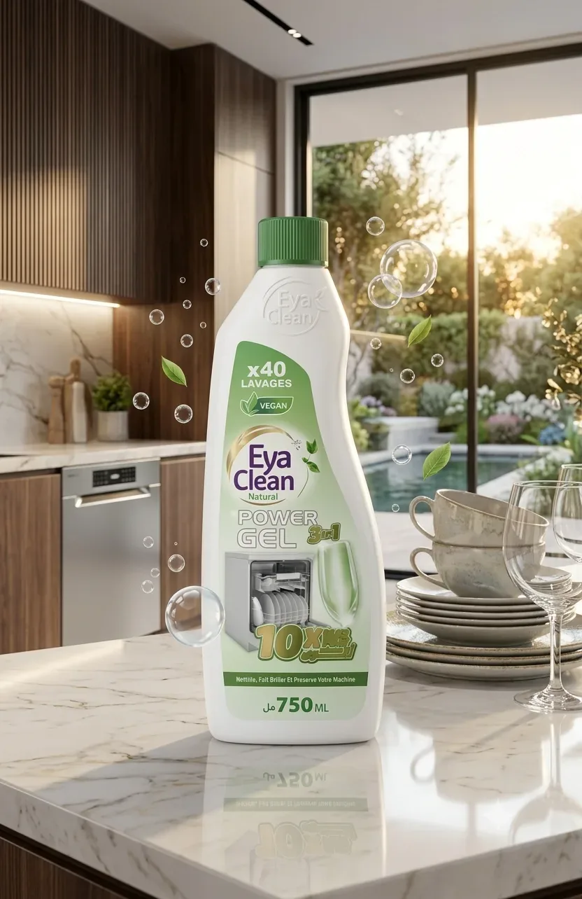 🍽️💧 Eya Clean Power Gel 3 in 1 – جل غسالة الأواني