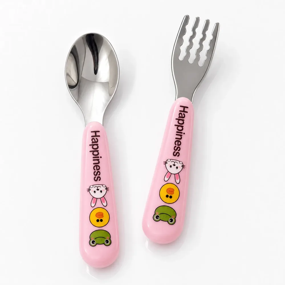 Set Couverts Enfant "Happiness" – Cuillère & Fourchette