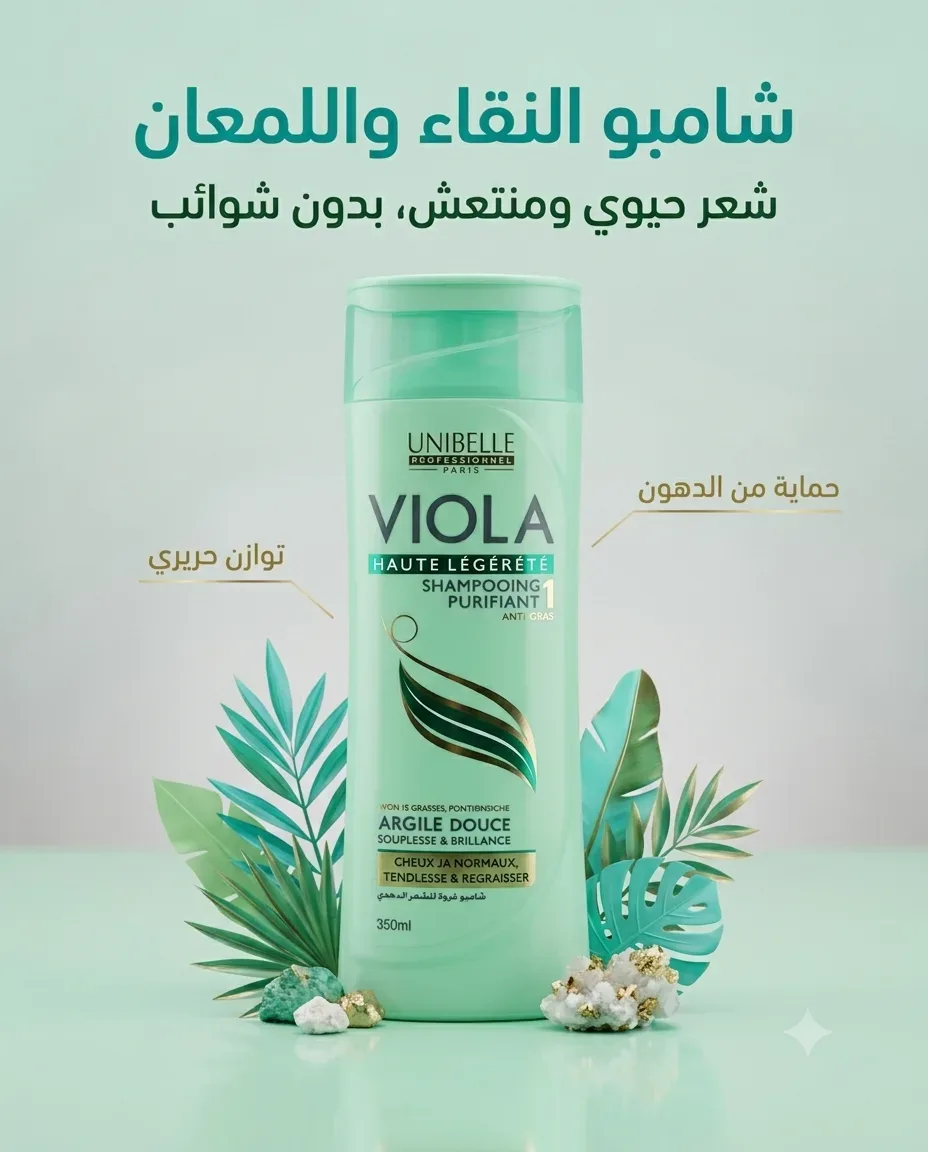 Viola شامبو للشعر الدهني 350مل