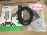 Adaptateur Type C vers HDMI 8k @ 60Hz 4K @ 120Hz, câble HDTV convertisseur TV.