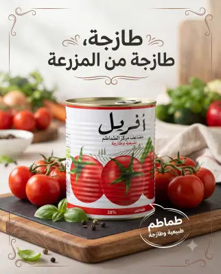 عصيدة الطماطم افريل مضاعفة التركيز 800غ