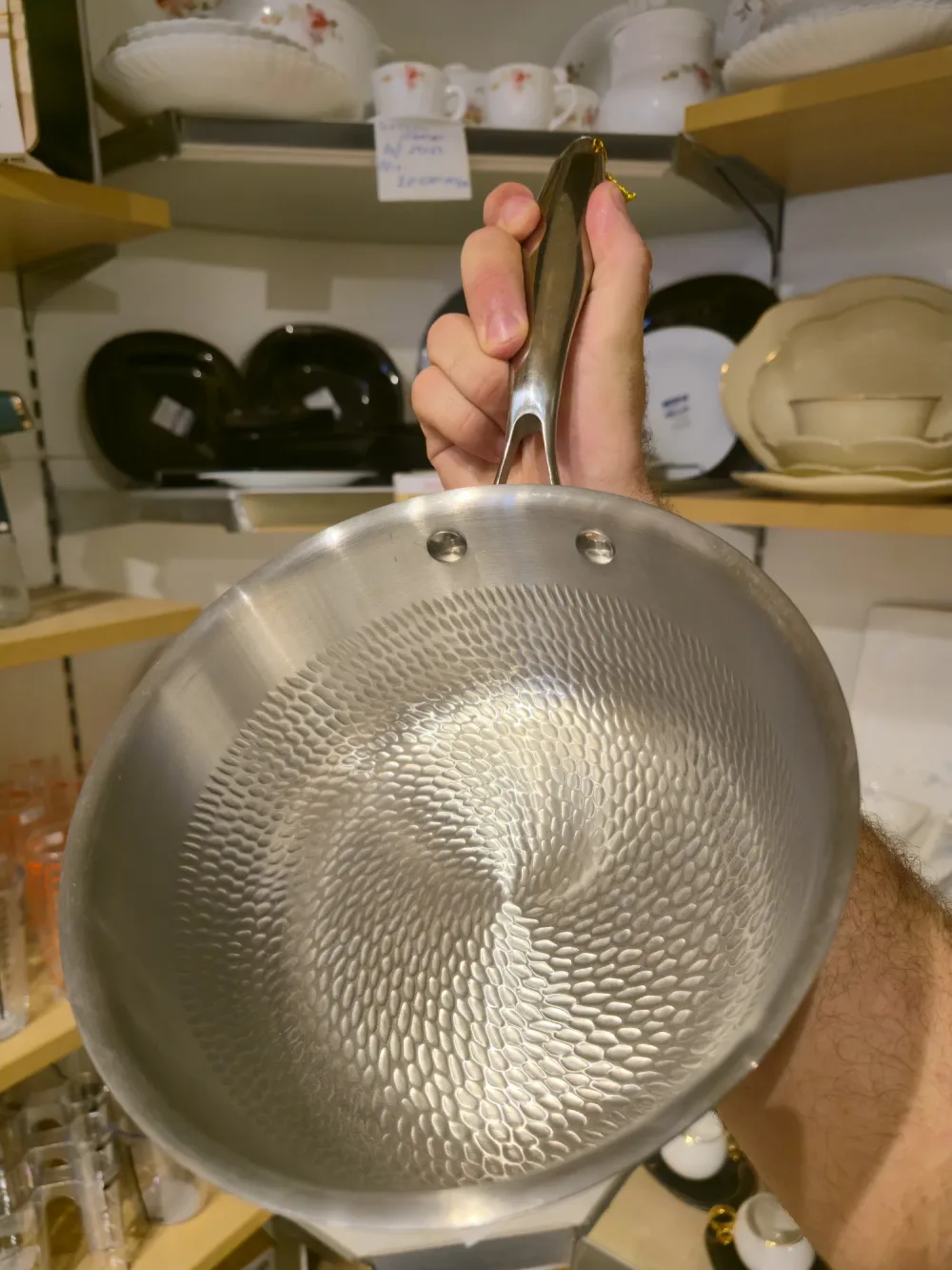 Poêle "Art Collection" – Inox 18/8 – Fond Martelé Effet Vague