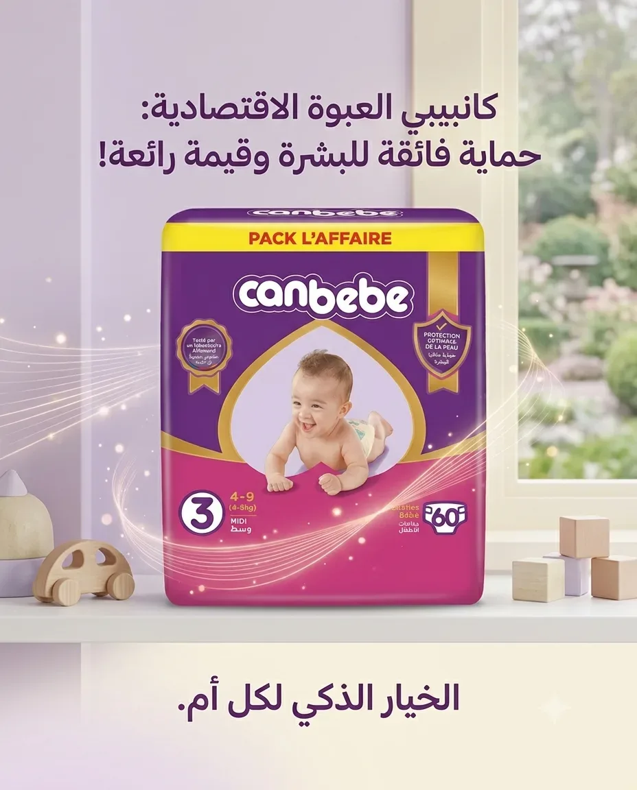 Canbebe حفاظة 3-60