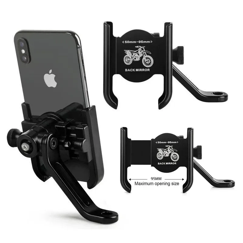 Support Téléphone Vélo et Moto En Aluminium Fixation Griffe d'Aigle Ultra-Stable Orientable à 360° - حامل الهاتف المعدني والمقاوم للصدمات للدراجات النارية والبرية