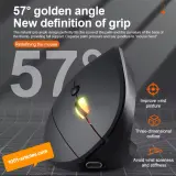 Souris verticale sans fil Bluetooth et RF 2.4GHz, Rechargeable, Ergonomique.