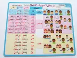 بطل تصريف الأفعال مستوى 1 (أكتب و أمسح) 10 قطع
