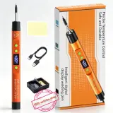 Fer à souder électrique portable, écran LED, Température réglable, USB Type C.