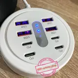 Prise multiport - Hub d'alimentation 08 en 01 - Fast Charge PD 66w et QC 3.0
