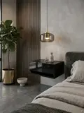 Table de nuit murale بفتحة عملية بالاسفل
