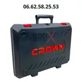 Marteau perforateur sans fil sans charbons 20V 1.7J 18mm 2 batteries 4Ah avec cahrgeur et valise CROWN | CT28010XS-4 BMC